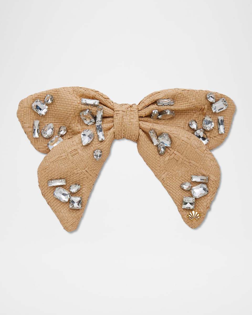 Libby Candy Crystal Raffia Bow